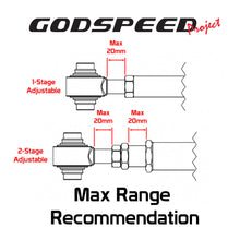 Load image into Gallery viewer, GodSpeed 18+TOYOTA COROLLA "HATCHBACK" (E210) 2019-21 ADJUSTABLE CAMBER REAR CONTROL ARMS