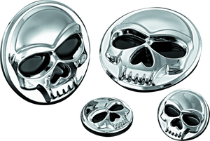 Kuryakyn Replacement Components Zombie Medallions 1in Diameter Chrome