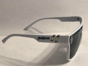 Street Dreamz Clothing Co - White Frame Polarized Fashion Sun Glasses