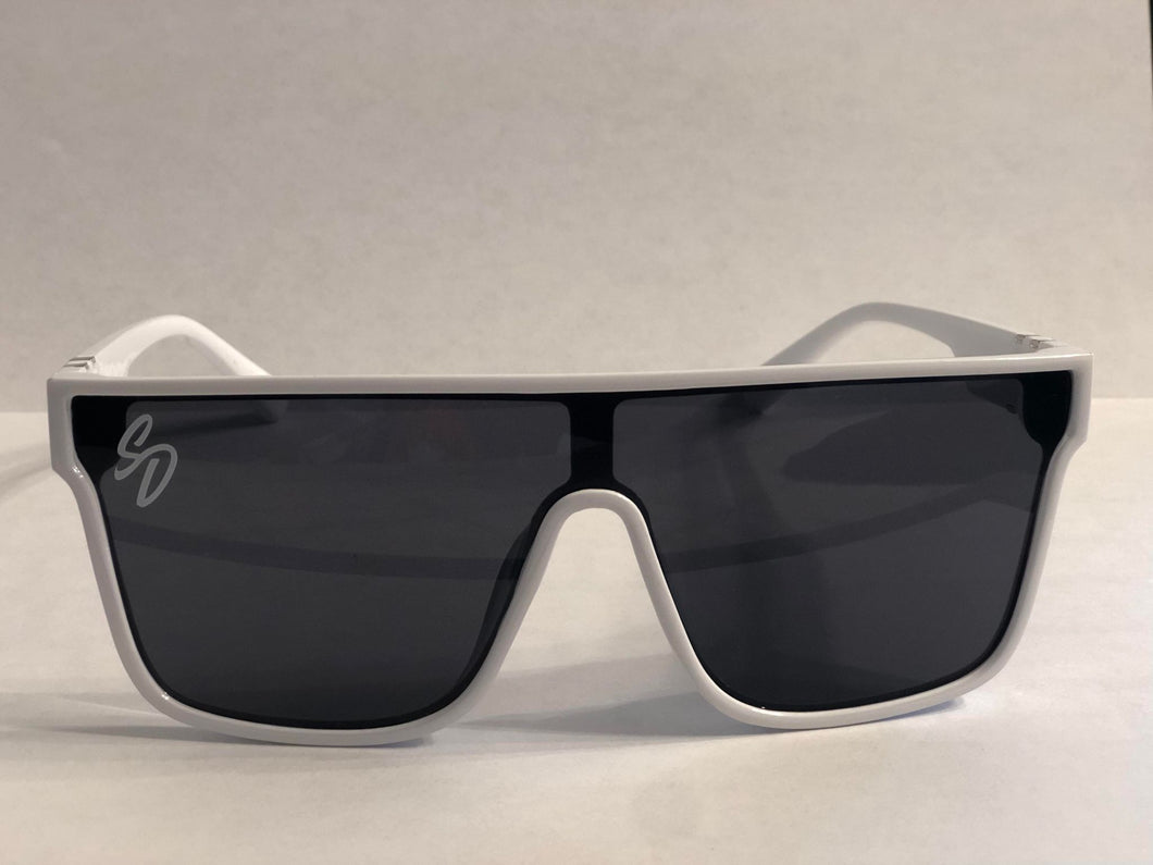 Street Dreamz Clothing Co - White Frame Polarized Fashion Sun Glasses