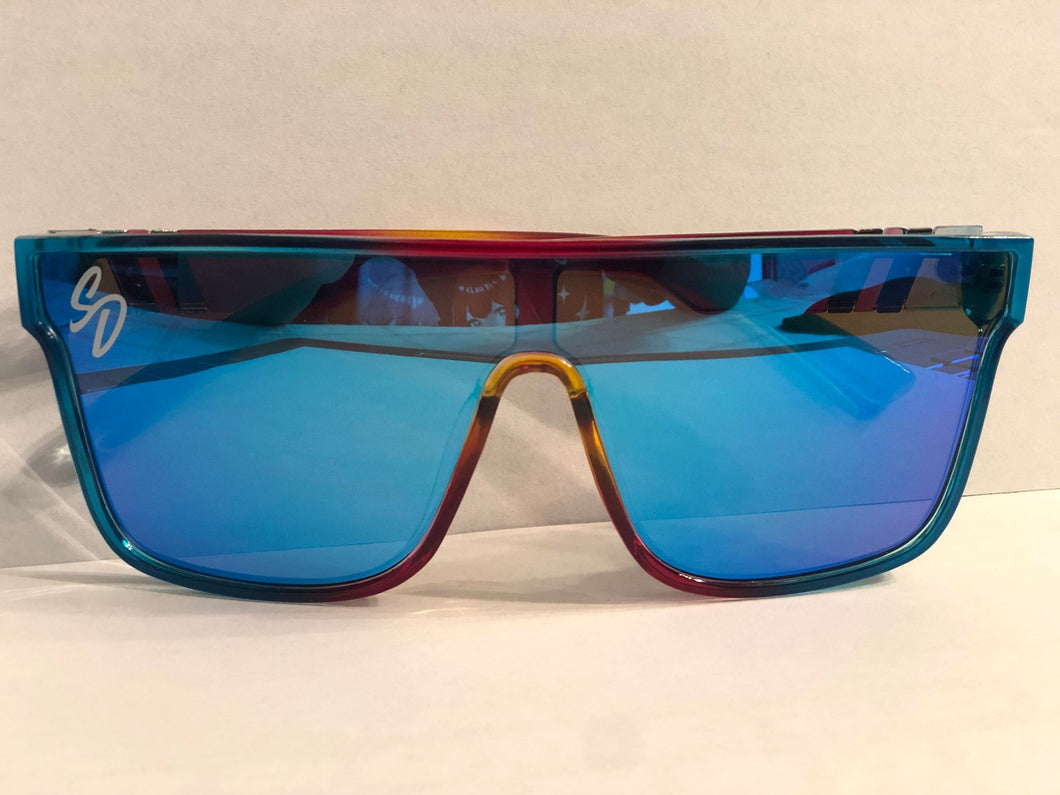 Street Dreamz Clothing Co - Rainbow Frame Polarized Fashion Sun Glasses