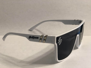 Street Dreamz Clothing Co - White Frame Polarized Fashion Sun Glasses