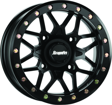 DragonFire Racing Typhon Wheel 15X10 4/137 5+5 +0 Machined Black