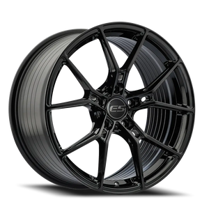 E5 Wheels "Daytona" C6 & C7 19x9.5 +53 "FRONTS"/ Gloss Black/Spun Forged