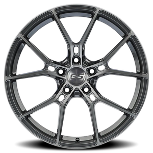 E5 Wheels "Daytona" C6 & C7 19x9.5 +53  "FRONTS"/ Titanium Color/Spun Forged