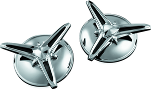Kuryakyn Knock-Off Center Caps For Trikes Chrome