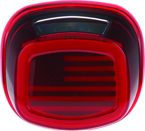 Kuryakyn Freedom Taillight Red Lens With License Light