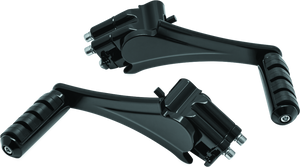 Kuryakyn Adjustable Passenger Pegs With Small ISO Pegs Black