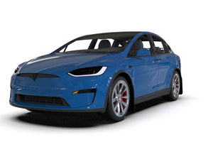 Rally Armor 2022 Tesla Model X Black UR Mud Flap w/ Red Logo