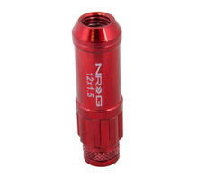 Load image into Gallery viewer, NRG 700 Series M12 X 1.5 Steel Lug Nut w/Dust Cap Cover Set 21 Pc w/Locks &amp; Lock Socket - Red