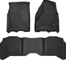Load image into Gallery viewer, Husky Liners 2012 Dodge Ram 1500/2500/3500 Crew Cab WeatherBeater Combo Black Floor Liners