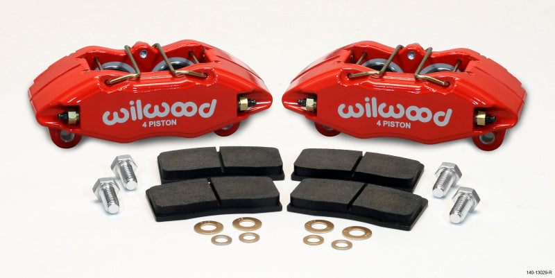 Wilwood DPHA Front Caliper & Pad Kit Red Honda / Acura w/ 262mm OE Rotor