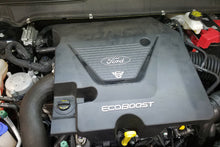 Load image into Gallery viewer, J&amp;L 17-18 Ford Fusion Sport 2.7L Passenger Side Oil Separator 3.0 - Black Anodized