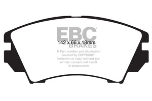 EBC 10+ Buick Allure (Canada) 3.0 Redstuff Front Brake Pads