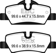 Load image into Gallery viewer, EBC 14+ Mini Hardtop 1.5 Turbo Cooper Greenstuff Rear Brake Pads