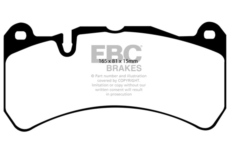 EBC 06-08 Ferrari 599 6.0 Redstuff Front Brake Pads