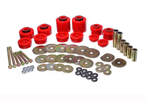 Energy Suspension 80-96 Ford F-150/250/350 Red Body Mount Set Includes Hardware