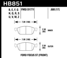 Load image into Gallery viewer, Hawk 15-16 Ford Focus ST HPS 5.0 Front Brake Pads