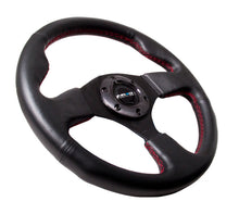 Load image into Gallery viewer, NRG Reinforced Steering Wheel (320mm) Leather w/Red Stitch