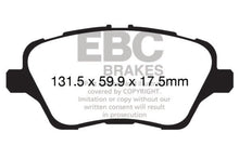 Load image into Gallery viewer, EBC 13+ Ford Fiesta 1.6 Turbo ST Greenstuff Front Brake Pads