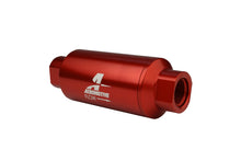 Load image into Gallery viewer, Aeromotive In-Line Filter - AN-10 size - 40 Micron SS Element - Red Anodize Finish