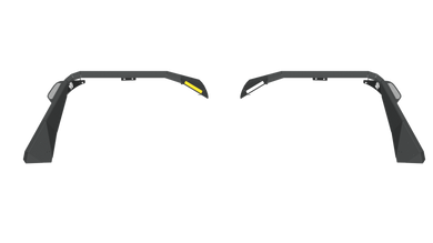 Road Armor 18-20 Jeep Wrangler JL Stealth Front Fender Flare w/Switchback LED DRL - Tex Blk