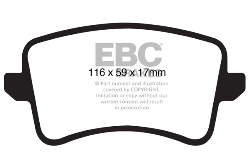 EBC 09-11 Audi A4 2.0 Turbo Greenstuff Rear Brake Pads