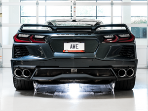 AWE Tuning 2020 Chevrolet Corvette (C8) Touring Edition Exhaust - Quad Chrome Silver Tips