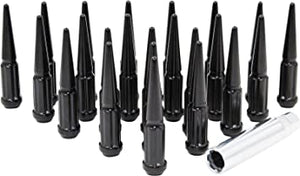 Spike Install Kit (7 point) 14x1.5 Tall set of 24 Gloss Black
