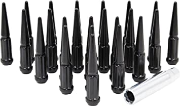 Spike Install Kit (7 point) 14x1.5 Tall set of 24 Gloss Black