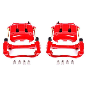 Power Stop 05-14 Ford Mustang Front Red Calipers w/Brackets - Pair