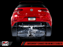 Load image into Gallery viewer, AWE Tuning MK7.5 Golf R SwitchPath Exhaust w/Diamond Black Tips 102mm