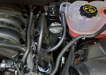 Load image into Gallery viewer, J&amp;L 19-22 Chevrolet Silverado/GMC Sierra 1500 5.3L V8 Driver Side Oil Separator 3.0 - Black Anod