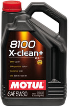 Load image into Gallery viewer, Motul 5L Synthetic Engine Oil 8100 5W30 X-CLEAN Plus - Case of 4