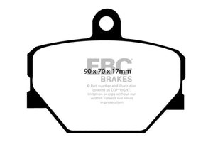EBC 08+ Smart Fortwo 1.0 Redstuff Front Brake Pads