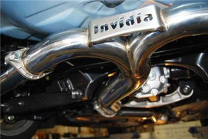 Invidia 15+ Subaru WRX/STI 4Dr Q300 Twin Outlet Rolled Titanium Burnt Quad Tip Cat-Back Exhaust