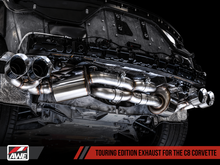Load image into Gallery viewer, AWE Tuning 2020 Chevrolet Corvette (C8) Touring Edition Exhaust - Quad Diamond Black Tips