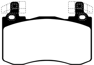 EBC 2017+ Kia Stinger 3.3L Twin Turbo Redstuff Front Brake Pads