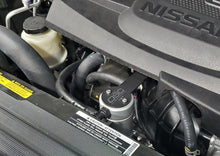 Load image into Gallery viewer, J&amp;L 16-22 Nissan Titan 5.6L Passenger Side Oil Separator 3.0 - Clear Anodized