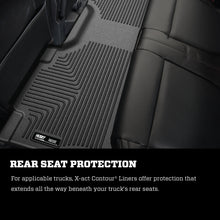 Load image into Gallery viewer, Husky Liners 2017 Ford F-250 Super Duty Crew Cab X-Act Contour Black Rear Floor Liners