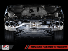 Load image into Gallery viewer, AWE Tuning 2020 Chevrolet Corvette (C8) Track Edition Exhaust - Quad Diamond Black Tips