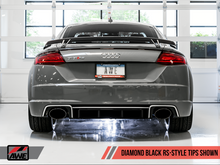 Load image into Gallery viewer, AWE Tuning 18-19 Audi TT RS 8S/RK3 2.5L Turbo Track Edition Exhaust - Diamond Black RS-Style Tips