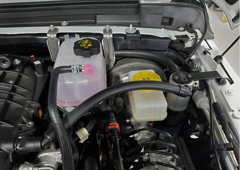 J&L 18-22 Jeep Wrangler JL 3.6L Driver Side Oil Separator 3.0 - Clear Anodized