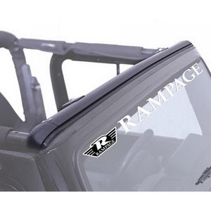 Rampage 1997-2006 Jeep Wrangler(TJ) Windshield Channel - Black