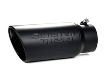 Load image into Gallery viewer, Sinister Diesel Universal Black Ceramic Coated Stainless Steel Exhaust Tip (4in to 5in)