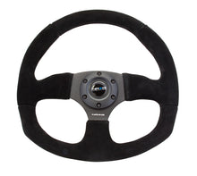 Load image into Gallery viewer, NRG Reinforced Steering Wheel (320mm Horizontal / 330mm Vertical) Black Suede w/Black Stitching
