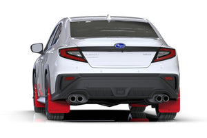 Rally Armor 2022 Subaru WRX Red UR Mud Flap w/ Black Logo
