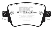 Load image into Gallery viewer, EBC 15+ Volkswagen GTi 2.0 Turbo Redstuff Rear Brake Pads