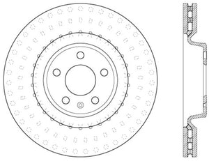StopTech Power Slot 12 Audi A6 Quattro/11-12 A7 Quattro / 07/11-13 S4 Front Right Slotted Rotor
