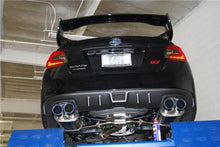 Load image into Gallery viewer, Invidia 15+ Subaru WRX/STI 4Dr Q300 Twin Outlet Rolled Titanium Burnt Quad Tip Cat-Back Exhaust